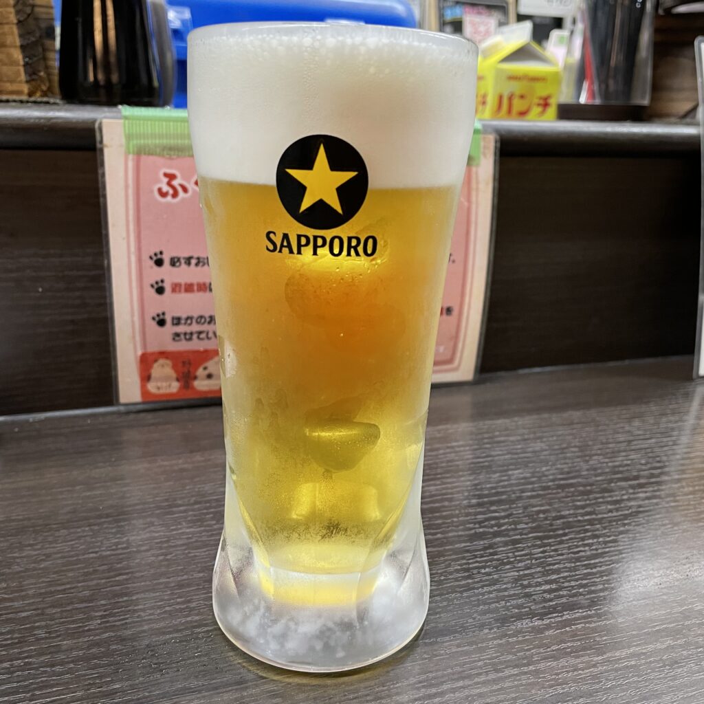 生ビール（380円）