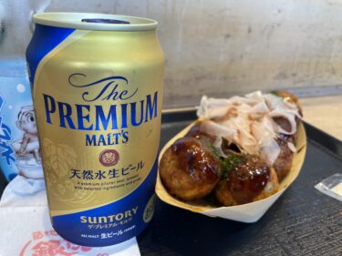 築地「築地銀だこ 築地本店」食べ歩きの後に人気たこ焼き屋さんで1杯！